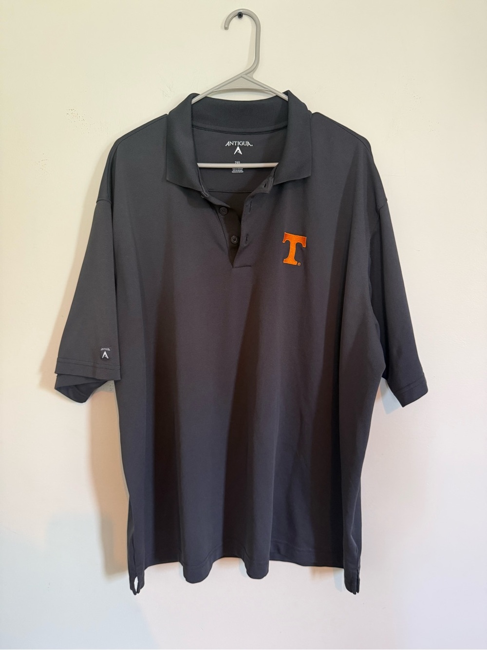 Antigua 2XL Men’s Charcoal Tennessee Vols Polo